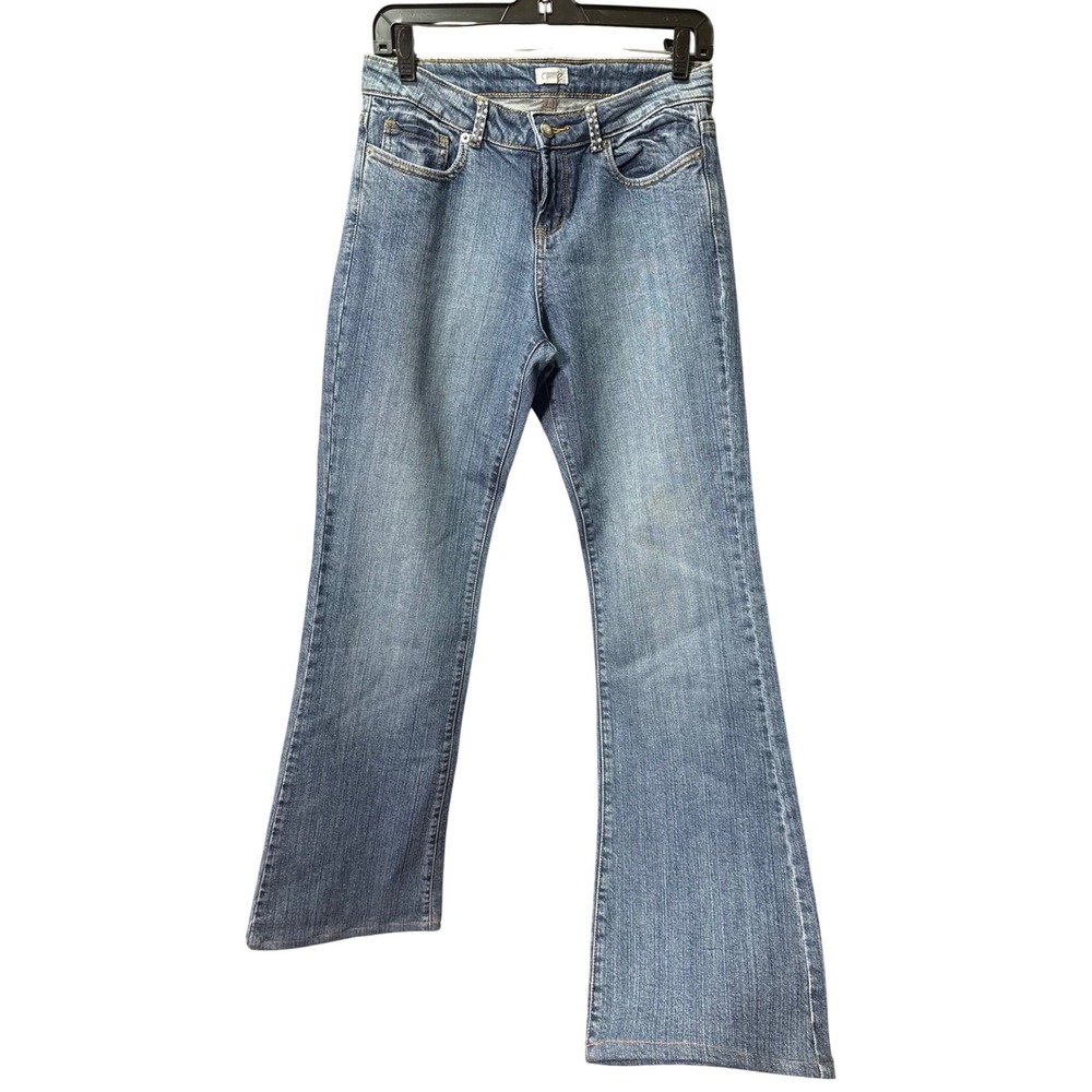 Vintage Cache Denim Jeans with Rhinestone Embellishment Bootcut Western Y2K